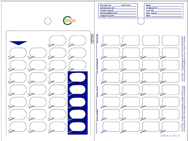 SureCura 30-Dose Select Seal Card 300 13